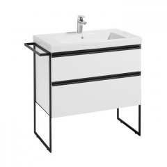 Roca Domi модуль для раковины 800 мм (подходят 2 раковины 7.3279.A.400.0 - импорт, 7.3279.9.C00.0 - Россия) 785x453x515 мм, с 2 ящ., белый глянец