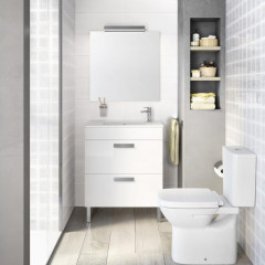 Roca Debba модуль для раковины 600 мм, 590x360x707 мм, с 2 ящиками, белый глянец