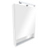 Roca The Gap Original зеркальный шкаф 800 мм, 800x129x850 мм, с LED-светильником, блоком с розеткой, включение от общего выключателя, белый матовый