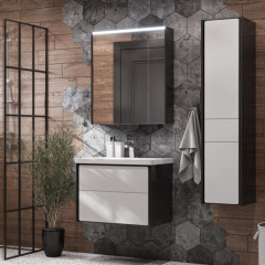 Roca Ronda модуль для раковины 800 мм, 777x412x480 мм, с 2 ящиками, белый глянец/антрацит