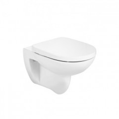 Roca Debba Round чаша унитаза подвесная Rimless 355x540x345 мм, с горизонтальным выпуском, белый