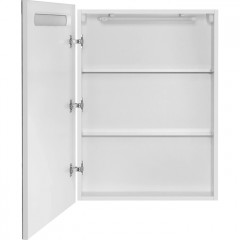 Roca Victoria Nord зеркальный шкаф левый 600 мм, 606x141x810 мм, с LED-подсветкой сверху, включение от общего выключателя, белый глянец