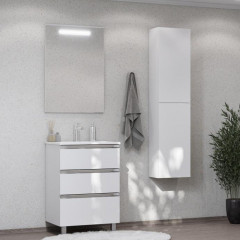 Roca The Gap модуль для раковины 600 мм (для 7.3279.A.800.0, 7.3279.9.E00.0 - Россия) 585x453x741 мм, с 3 ящ., без ножек 7.8168.2.733.9, белый глянец