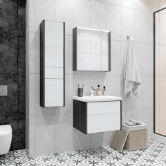 Roca Ronda модуль для раковины 600 мм, 577x412x480, с 2 ящиками, белый глянец/антрацит