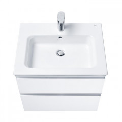 Roca The Gap модуль для раковины 600 мм (подходят 2 раковины: 7.3279.A.800.0 - Россия, 7.3279.9.E00.0 - Россия) 585x453x515 мм, с 2 ящ., белый глянец