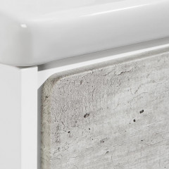 Roca Ronda модуль для раковины 600 мм, 577x412x480 мм, с 2 ящиками, бетон/белый матовый