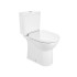 Roca Debba Round чаша унитаза напольная Rimless 355x655x400 мм с двойным выпуском, белый