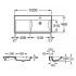 Roca The Gap Plus раковина мебельная правая 1000x460x175 мм, белый