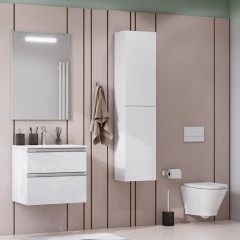 Roca The Gap модуль для раковины 600 мм (подходят 2 раковины: 7.3279.A.800.0 - Россия, 7.3279.9.E00.0 - Россия) 585x453x515 мм, с 2 ящ., белый глянец