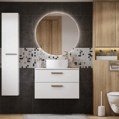 Roca Luna зеркало круглое 1000 мм, 1000х20х1000 мм, с LED-подсветкой по периметру, с сенсорным выключателем с диммером