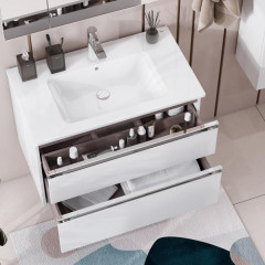 Roca The Gap модуль для раковины 800 мм (для 7.3279.A.400.0 - импорт, 7.3279.9.C00.0 - Россия) 785x453x515 мм, с 2 ящ, белый глянец