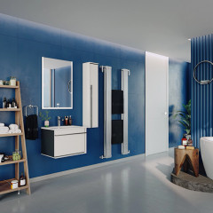 Roca Aneto зеркало прямоуг. 600 мм, 600x29x850 мм, c LED-подсветкой(кроме верхней стороны), с системой антизапотевания, сенсорным выкл. с диммером