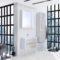 Roca Ronda зеркальный шкаф 600 мм, 600x145x780 мм, с LED-подсветкой сверху, блоком с розеткой и выключателем-кнопкой с диммером, белый матовый