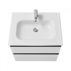 Roca Domi модуль для раковины 600 мм (подходят 2 раковины 7.3279.A.800.0 - Россия, 7.3279.9.E00.0 - Россия) 585x453x515 мм, с 2 ящиками, белый глянец