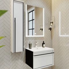 Roca Aneto зеркало прямоуг. 600 мм, 600x29x850 мм, c LED-подсветкой(кроме верхней стороны), с системой антизапотевания, сенсорным выкл. с диммером