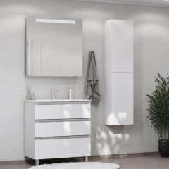 Roca The Gap модуль для раковины 800 мм (для 7.3279.A.400.0 - импорт, 7.3279.9.C00.0 - RU 785x453x741 мм, с 3 ящ, без ножек 7.8168.2.733.9, белый гл.