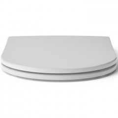Roca The Gap Round сиденье с крышкой для унитаза тонкое с механизмом "мягкое закрывание", быстрое снятие, белый