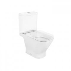 Roca The Gap Square чаша унитаза напольная 365x650x400 мм, с горизонтальным выпуском, белый