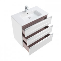 Roca The Gap модуль для раковины 800 мм (для 7.3279.A.400.0 - импорт, 7.3279.9.C00.0 - RU 785x453x741 мм, с 3 ящ, без ножек 7.8168.2.733.9, белый гл.