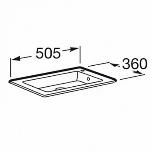 Roca Debba Compact раковина мебельная Unik 500x360x160 мм, белый