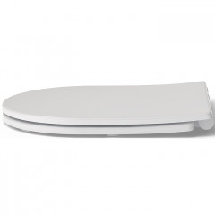 Roca The Gap Round сиденье с крышкой для унитаза тонкое с механизмом "мягкое закрывание", быстрое снятие, белый