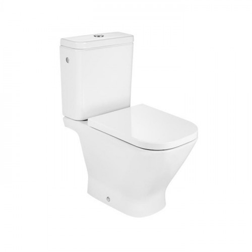 Roca The Gap Square чаша унитаза напольная 365x650x400 мм, с горизонтальным выпуском, белый