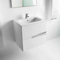 Roca Victoria Nord ICE EDITION модуль для раковины 600 мм, 586x450x550 мм, c 2 ящиками, белый глянец