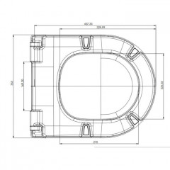 Roca The Gap Round сиденье с крышкой для унитаза с механизмом "мягкое закрывание", Supralit, белый