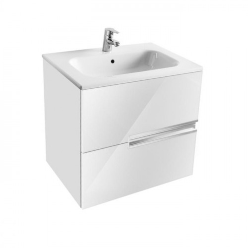Roca Victoria Nord ICE EDITION модуль для раковины 600 мм, 586x450x550 мм, c 2 ящиками, белый глянец