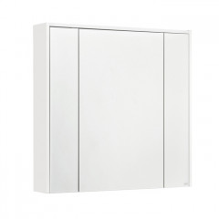 Roca Ronda зеркальный шкаф 800 мм, 800x145x780 мм, с LED-подсветкой, сверху, блоком с розеткой и выключателем-кнопкой с диммером, белый матовый