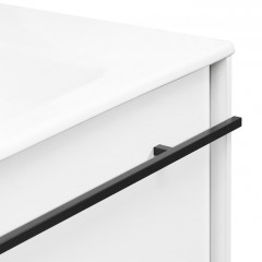 Roca Aneto модуль для раковины 600 мм, 585x450x429 мм, с 2 ящиками (один внешний, второй внутренний), белый глянец/черный матовый