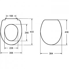 Roca Victoria Nord сиденье с крышкой для унитаза тонкое с механизмом "мягкое закрывание", белый