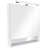 Roca The Gap Original зеркальный шкаф 700 мм, 700x129x850 мм, с LED-светильником, блоком с розеткой, включение от общего выключателя, белый глянец