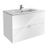 Roca Victoria Nord ICE EDITION модуль для раковины 800 мм, 786x450x550 мм, c 2 ящиками, белый глянец