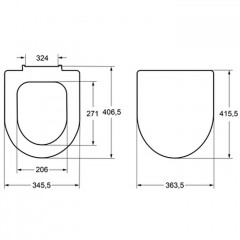 Roca Meridian сиденье с крышкой для унитаза с механизмом "мягкое закрывание", Supralit, белый