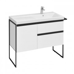 Roca Domi модуль для раковины 1000 мм (подходит раковина 7.3270.M.E00.4 - импорт), 985x453x515 мм, с 2 ящ. и 1 дверкой, правый, белый глянец