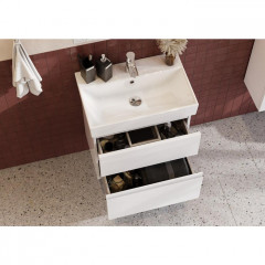 Roca Oleta модуль для раковины 600 мм, 564х374х548 мм, с 2 ящиками, белый матовый