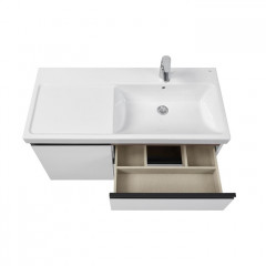 Roca Domi модуль для раковины 1000 мм (подходит раковина 7.3270.M.E00.4 - импорт), 985x453x515 мм, с 2 ящ. и 1 дверкой, правый, белый глянец