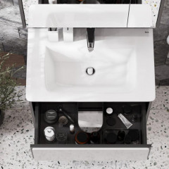 Roca Ronda модуль для раковины 700 мм, 677x412x480 мм, с 2 ящиками, белый глянец/антрацит