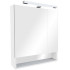 Roca The Gap Original зеркальный шкаф 800 мм, 800x129x850 мм, с LED-светильником, блоком с розеткой, включение от общего выключателя, белый глянец
