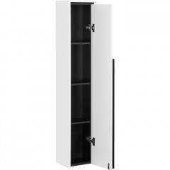 Roca Aneto шкаф-колонна правый 1200 мм, 230x202x1200 мм, белый глянец/черный матовый