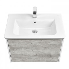 Roca Ronda модуль для раковины 700 мм, 677x412x480 мм, с 2 ящиками, бетон/белый матовый