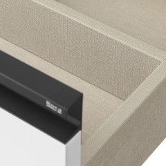 Roca Domi модуль для раковины 1000 мм (подходит раковина 7.3270.M.B00.4 - импорт), 985x453x515 мм, с 2 ящ. и 1 дверкой, левый, белый глянец