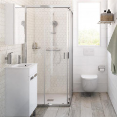 Roca Debba Compact модуль для раковины 500 мм, 490x360x707 мм, с 2 дверцами, белый глянец