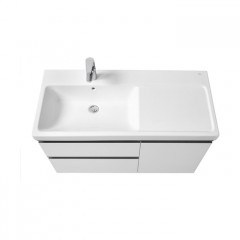 Roca Domi модуль для раковины 1000 мм (подходит раковина 7.3270.M.B00.4 - импорт), 985x453x515 мм, с 2 ящ. и 1 дверкой, левый, белый глянец