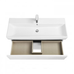 Roca Oleta модуль для раковины 1000 мм, 961х374х548 мм, с 2 ящиками, белый матовый