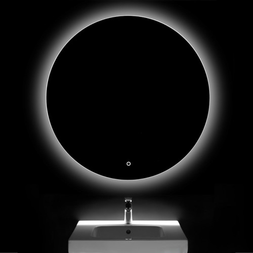 Roca Luna зеркало круглое 600 мм, 600х20х600 мм, с LED-подсветкой по периметру, с сенсорным выключателем с диммером