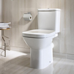 Roca Debba чаша унитаза напольная 355x655x400 мм, с горизонтальным выпуском, белый