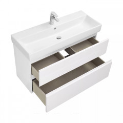 Roca Oleta модуль для раковины 1000 мм, 961х374х548 мм, с 2 ящиками, белый матовый