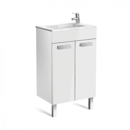 Roca Debba Compact модуль для раковины 500 мм, 490x360x707 мм, с 2 дверцами, белый глянец
